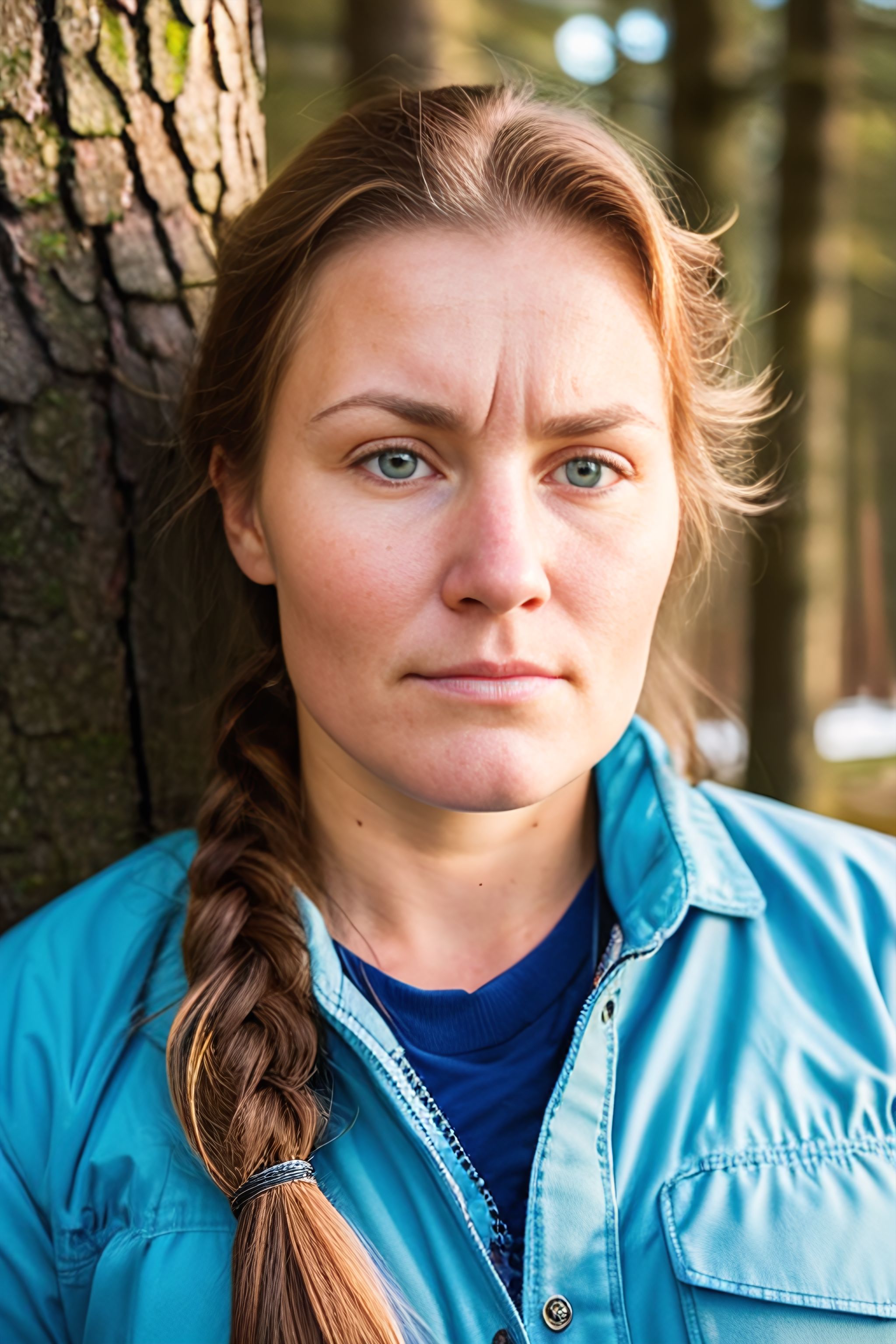 Portrait generated with Stable Diffusion.